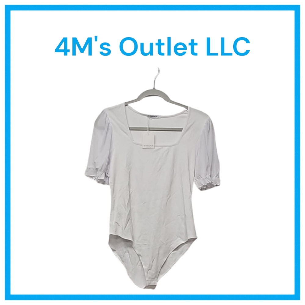 Women's Bodysuit Square Neck Sheer Mesh